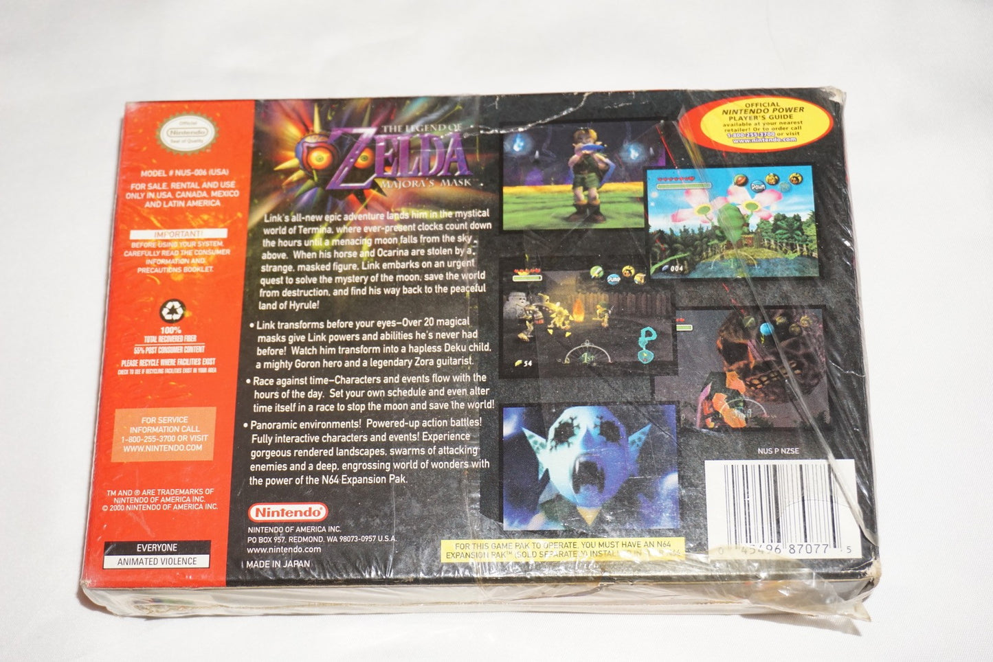 Legend Zelda Majora's Mask Collector's Edition (Nintendo 64 N64) NEW Sealed