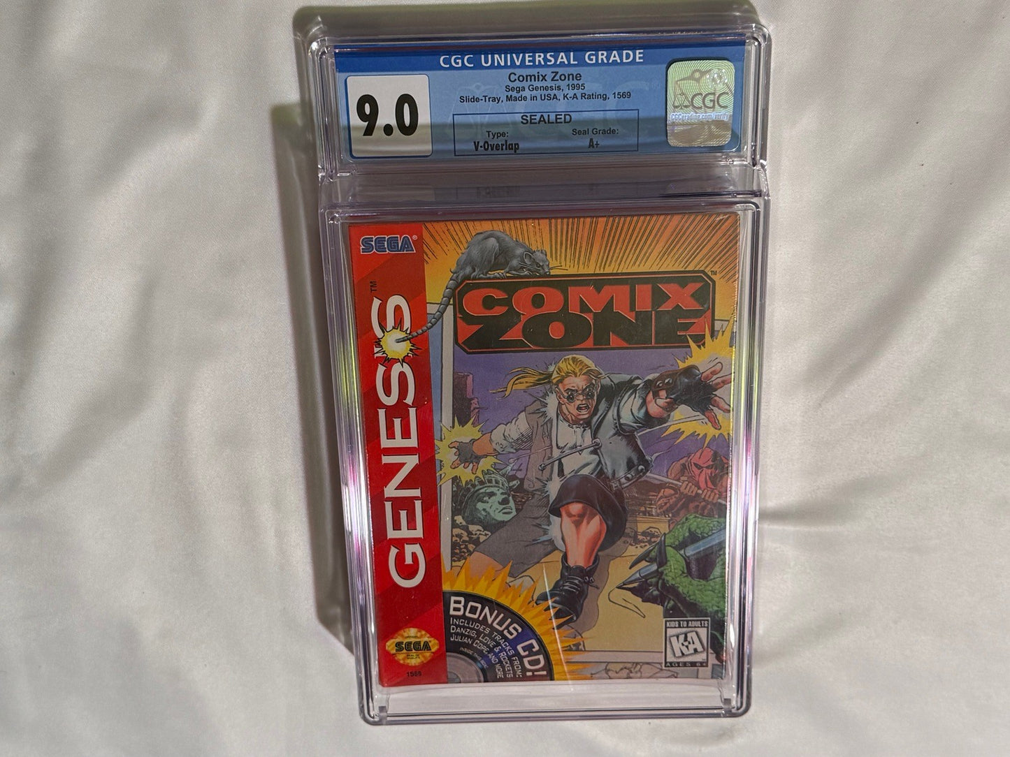Comix Zone (Sega Genesis) NEW Sealed CGC 9.0 A+