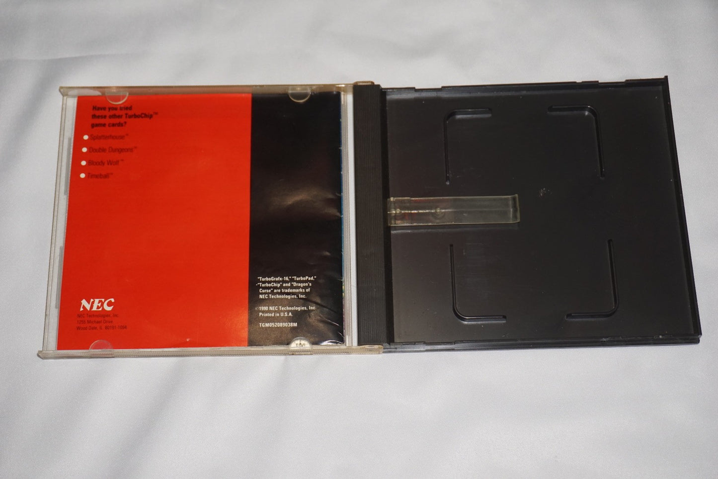 Dragon's Curse (Turbo Grafx 16 Turbografx tg16) Case & Manual ONLY NO GAME