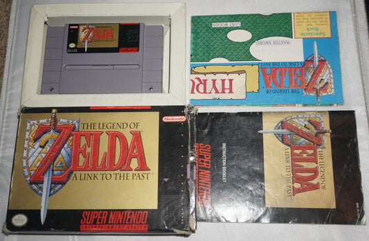 Legend of Zelda Link to Past (Super Nintendo SNES) Complete w/ Map #3