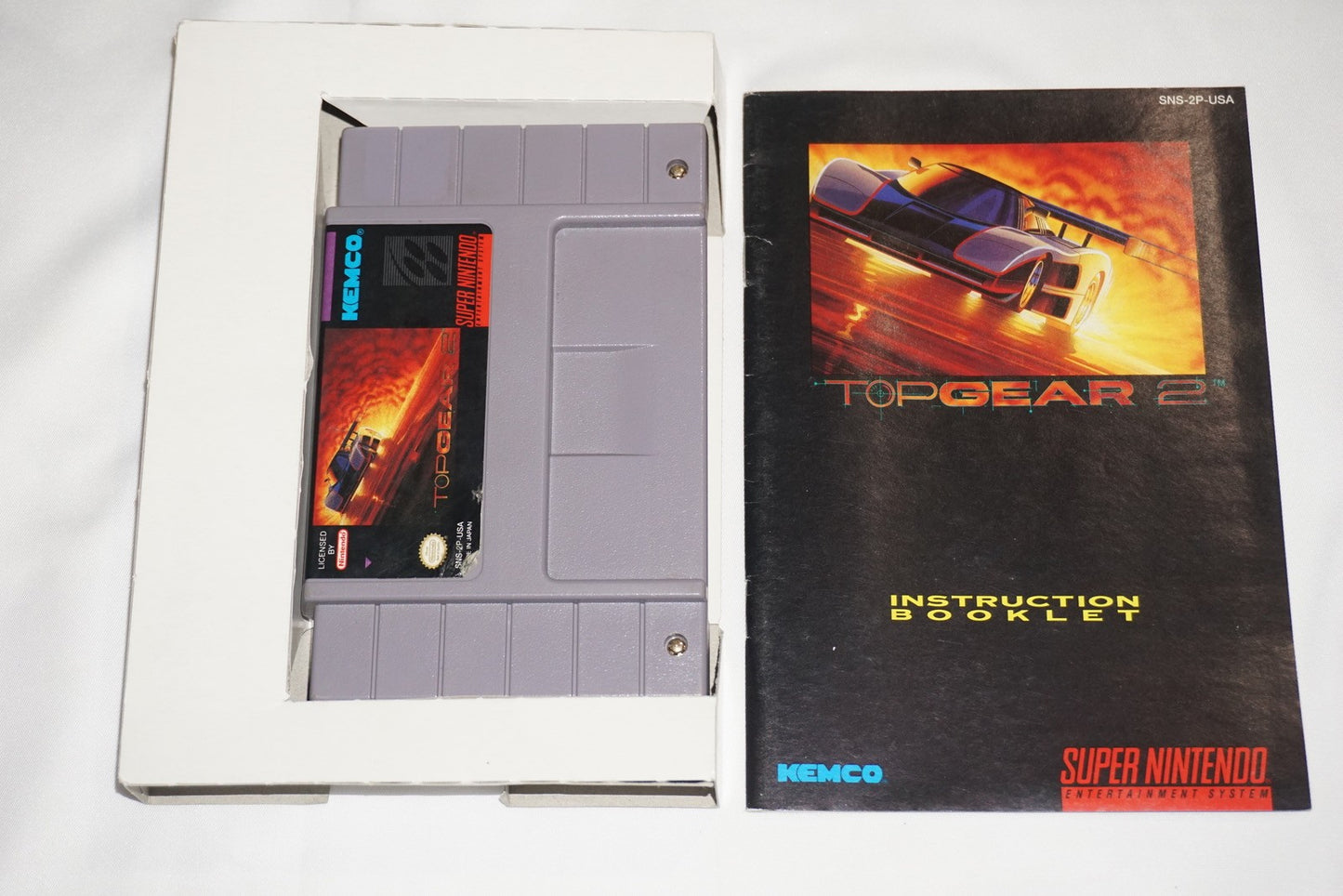 Top Gear 2 (Super Nintendo SNES) Complete in Box CIB