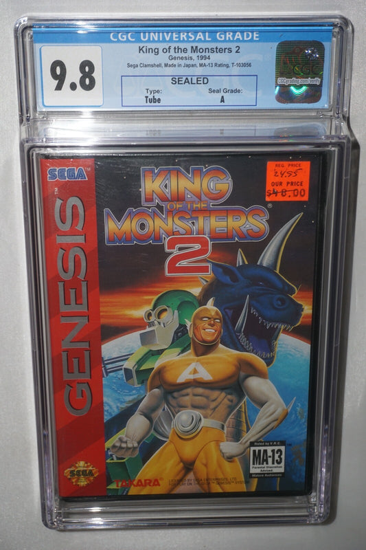 King of Monsters 2 (Sega Genesis) CGC 9.8 A NEW Sealed