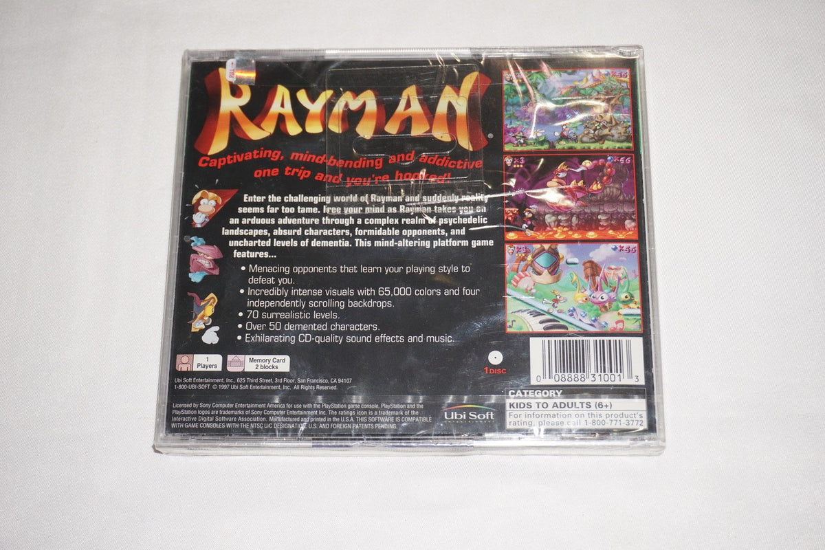 Rayman GH (Sony Playstation 1 ps1) NEW Factory Sealed