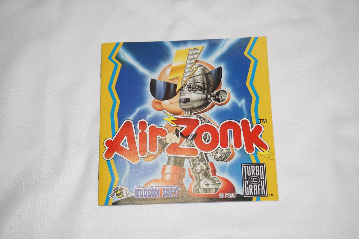 Air Zonk (Turbo Grafx 16 Turbografx tg16) Manual ONLY NO GAME