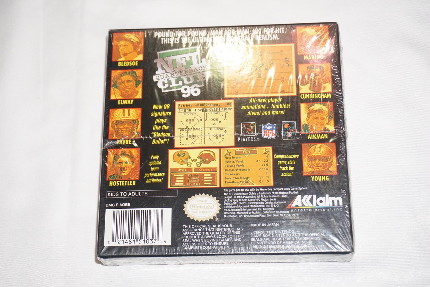 NFL Quarterback Club 96  (Nintendo Game Boy Gameboy) NEW Sealed