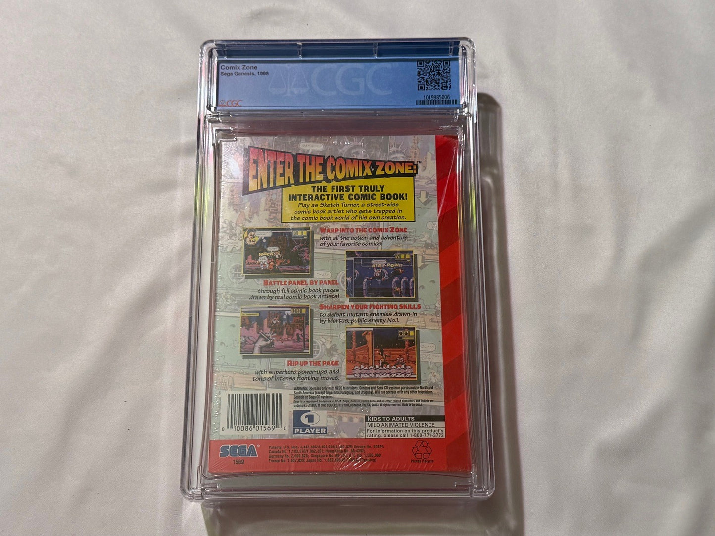 Comix Zone (Sega Genesis) NEW Sealed CGC 9.0 A+