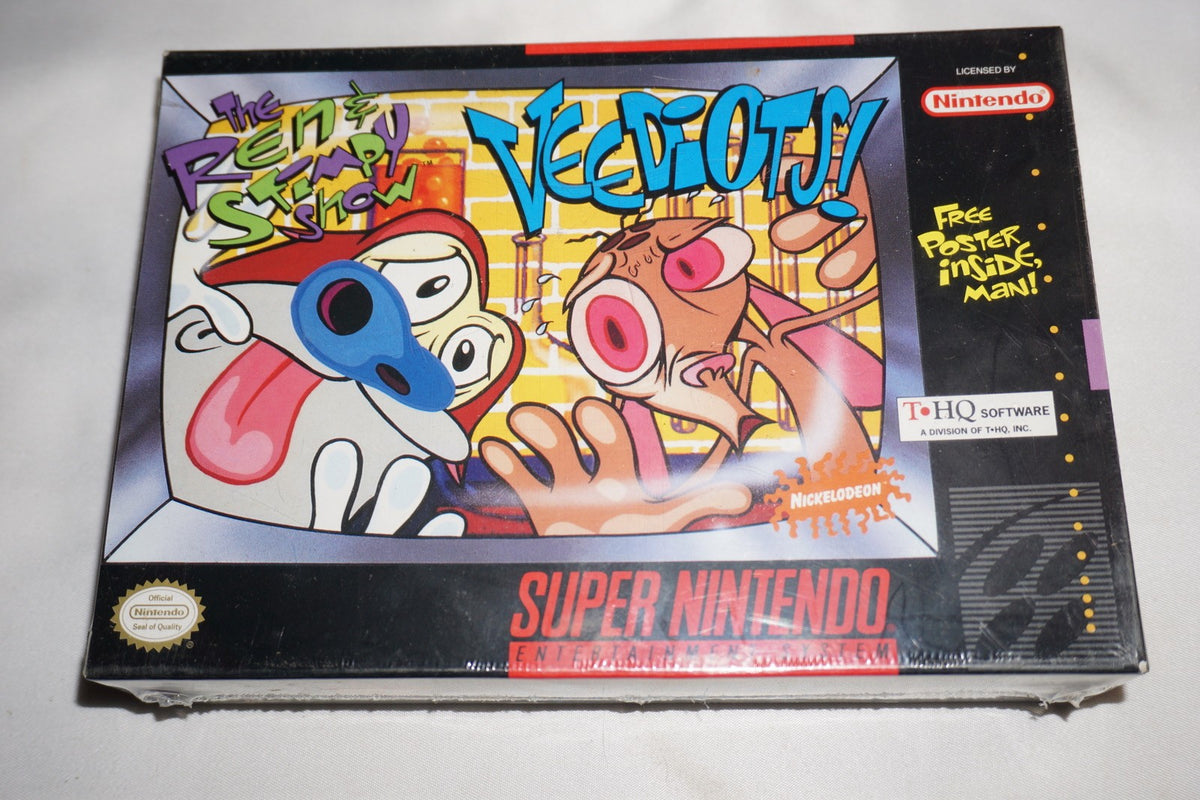 Ren & Stimpy Show Veediots (Super Nintendo SNES) NEW Sealed