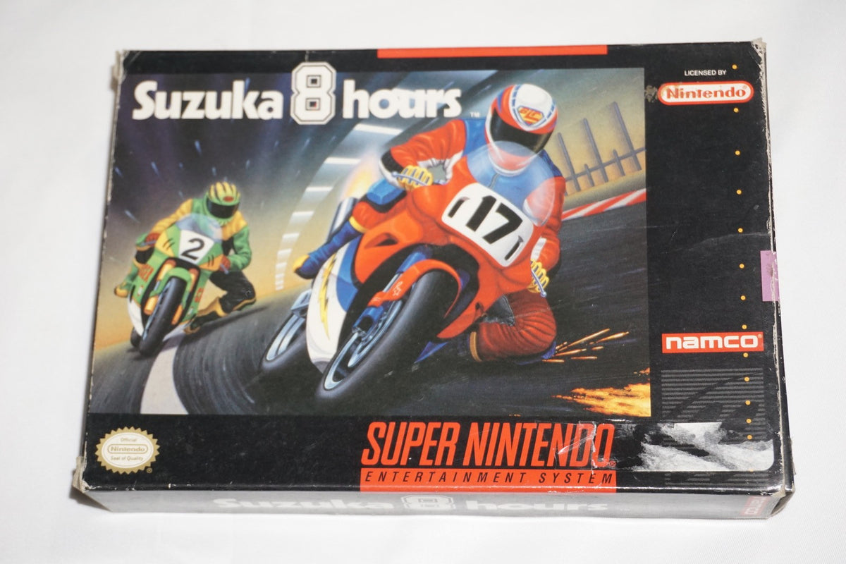 Suzuka 8 Hours (Super Nintendo SNES) Complete in Box w/ Reg CIB