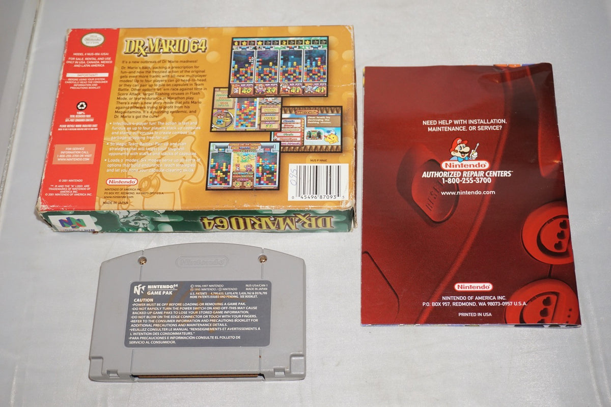 Dr Mario (Nintendo 64 N64) Complete in Box CIB