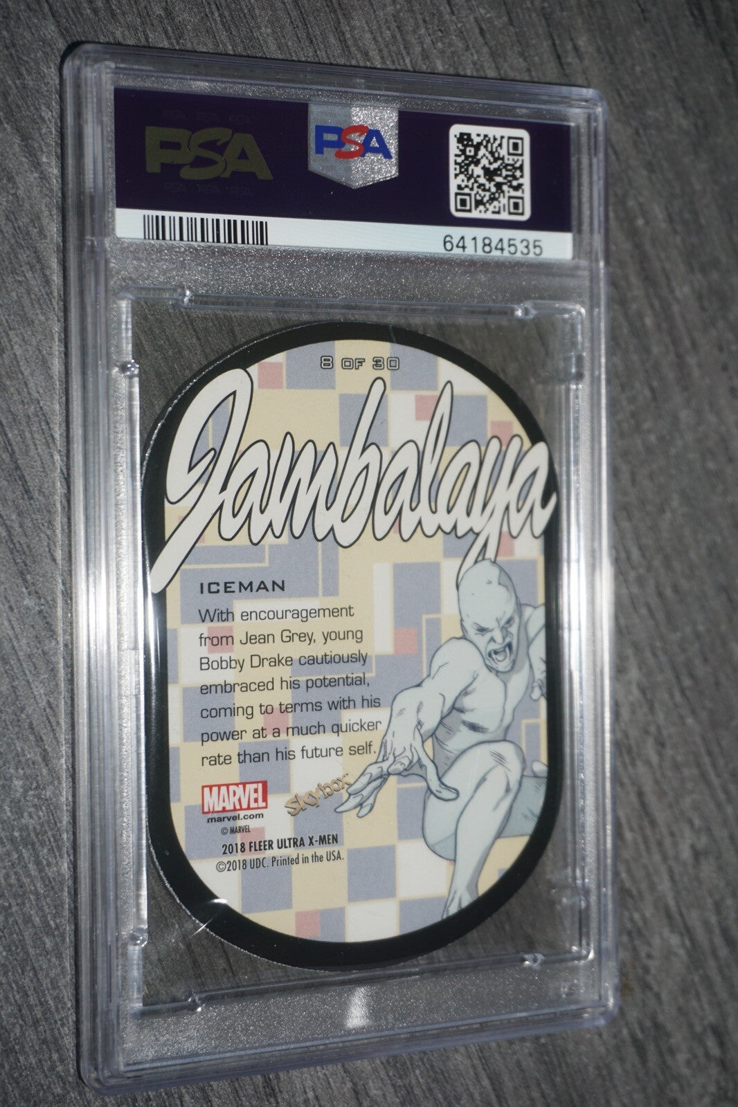 Iceman 2018 Fleer Ultra X-Men Jambalaya #8 Mint Psa 9