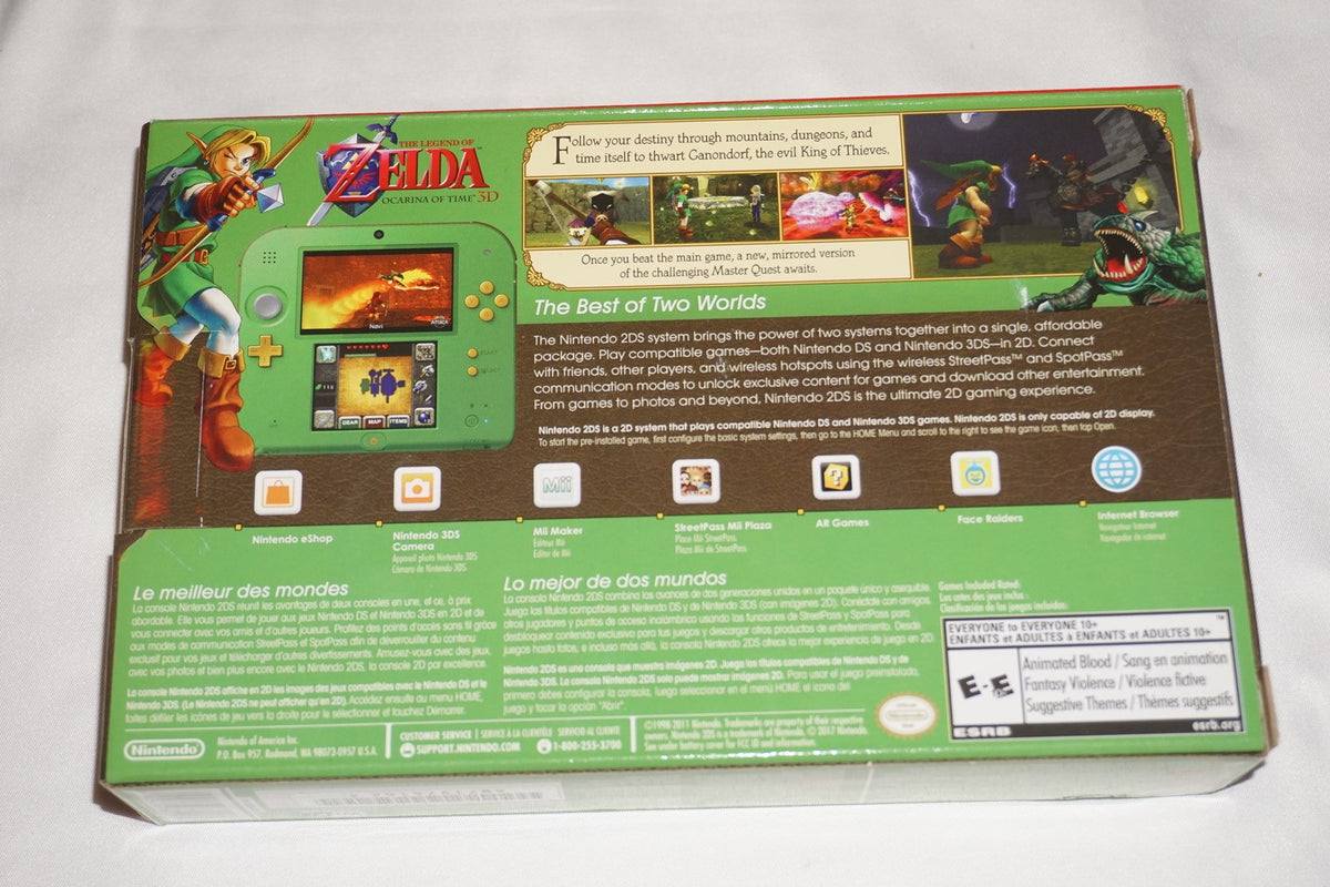 Legend of Zelda Ocarina of Time Nintendo 2ds Console System NEW