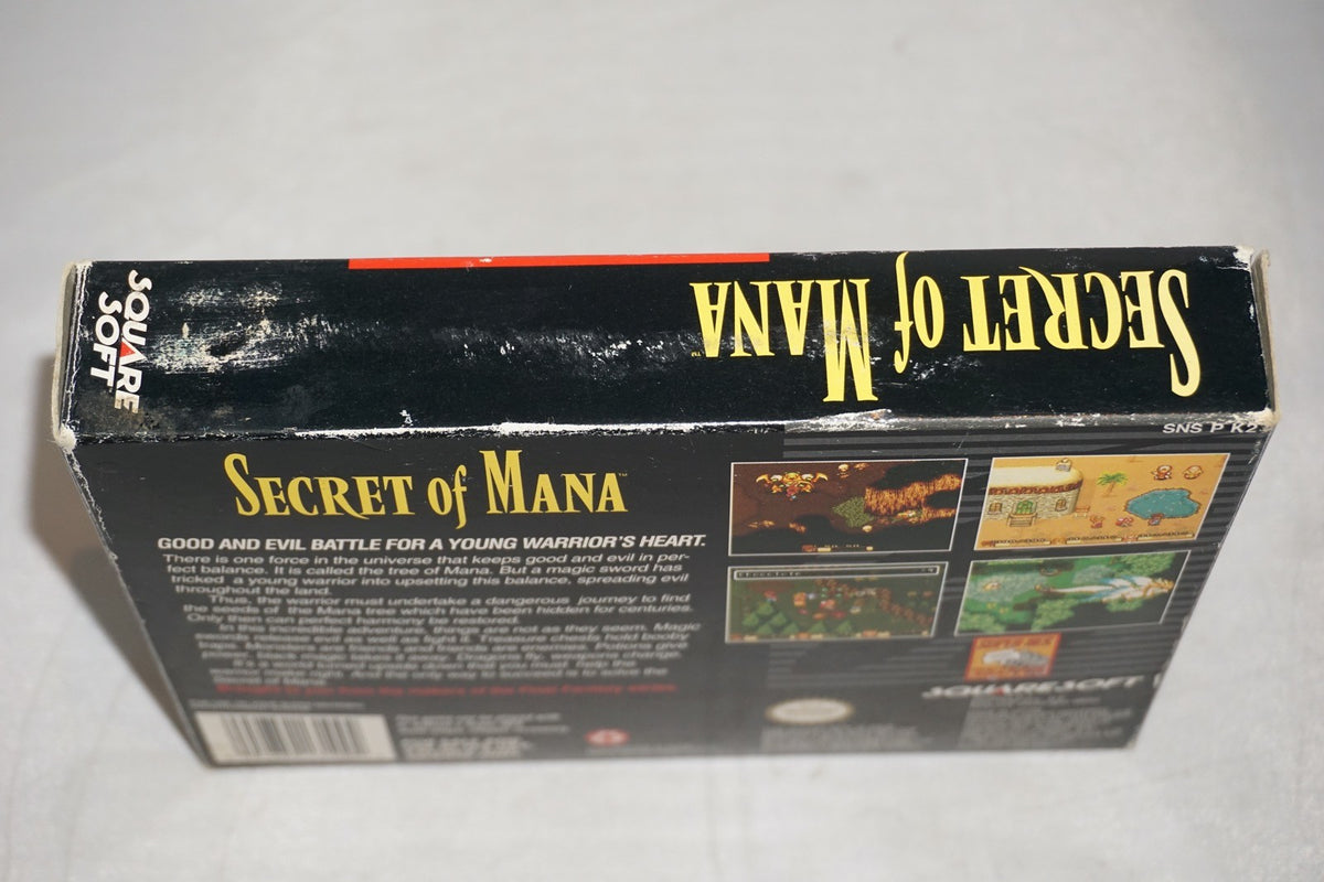 Secret Of Mana (Super Nintendo SNES) Complete in Box w/ Map Book Offer CIB