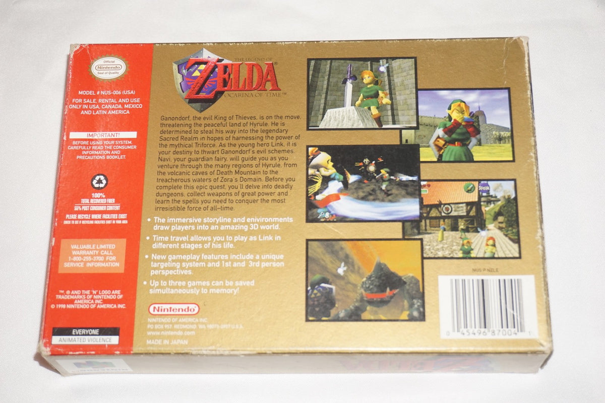 Legend of Zelda Ocarina of Time (Nintendo 64 N64) Complete CIB