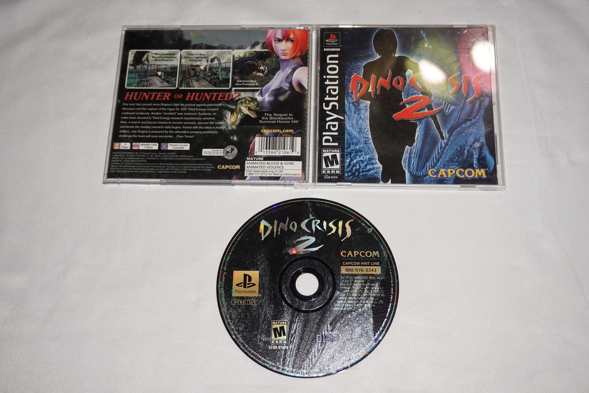 Dino Crisis 2 (Sony Playstation 1 ps1) Complete w/ Reg Card
