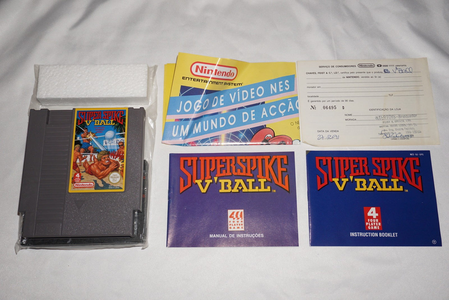 Superspike V'Ball (Nintendo NES) Complete in Box CIB PAL UK Import