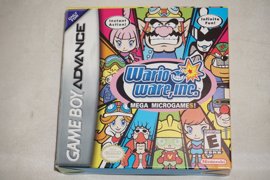 Wario Ware Inc (Gameboy Advance Game Boy GBA) Complete CIB Authentic