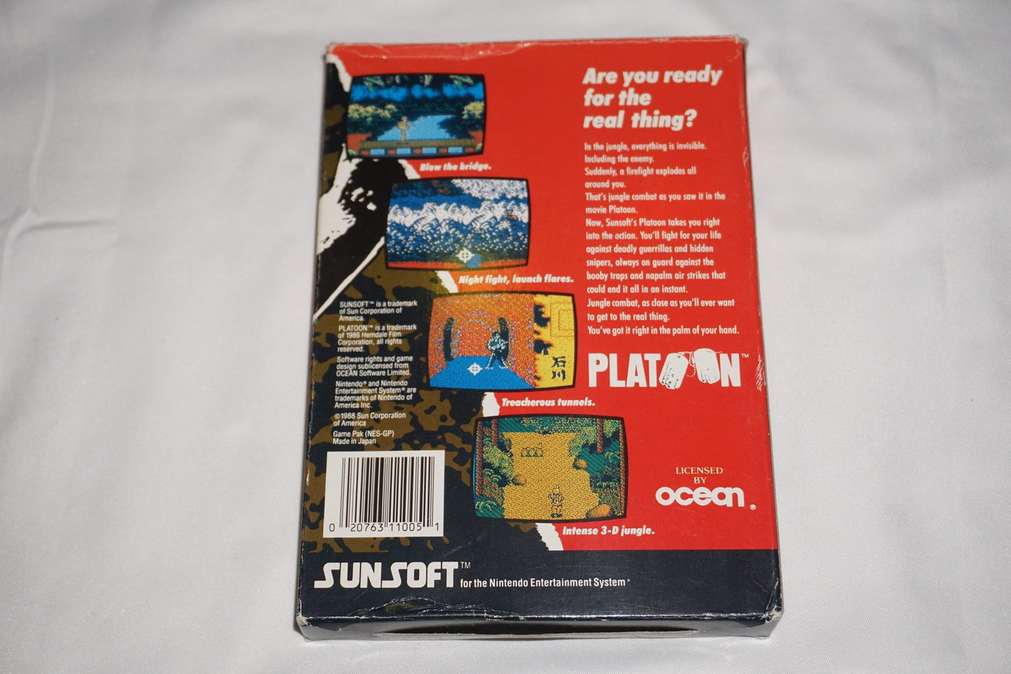 Platoon (Nintendo NES) Complete in Box CIB