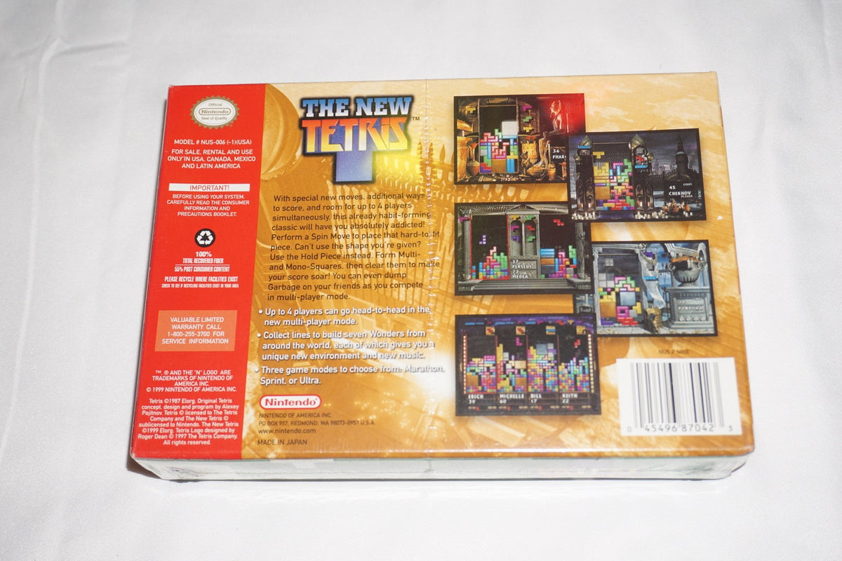 New Tetris (Nintendo 64 N64) NEW Sealed