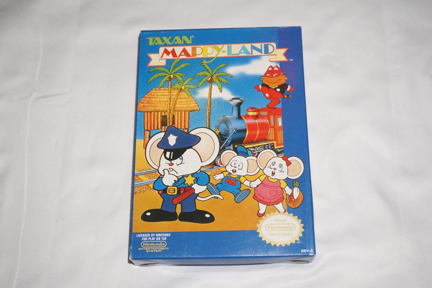 Mappy Land (Nintendo NES) Complete in Box CIB