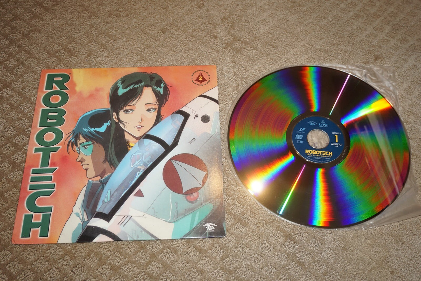 Robotech Masters Vol 2 Laserdisc US Anime episodes 5-8